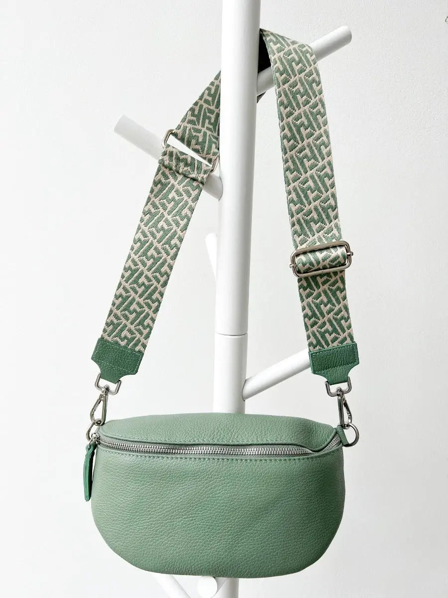 Crossbody Bag MIAMI MINT mit Gurt ZACKEN MINT