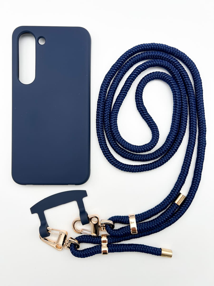 Handykette + Hülle NAVY basic