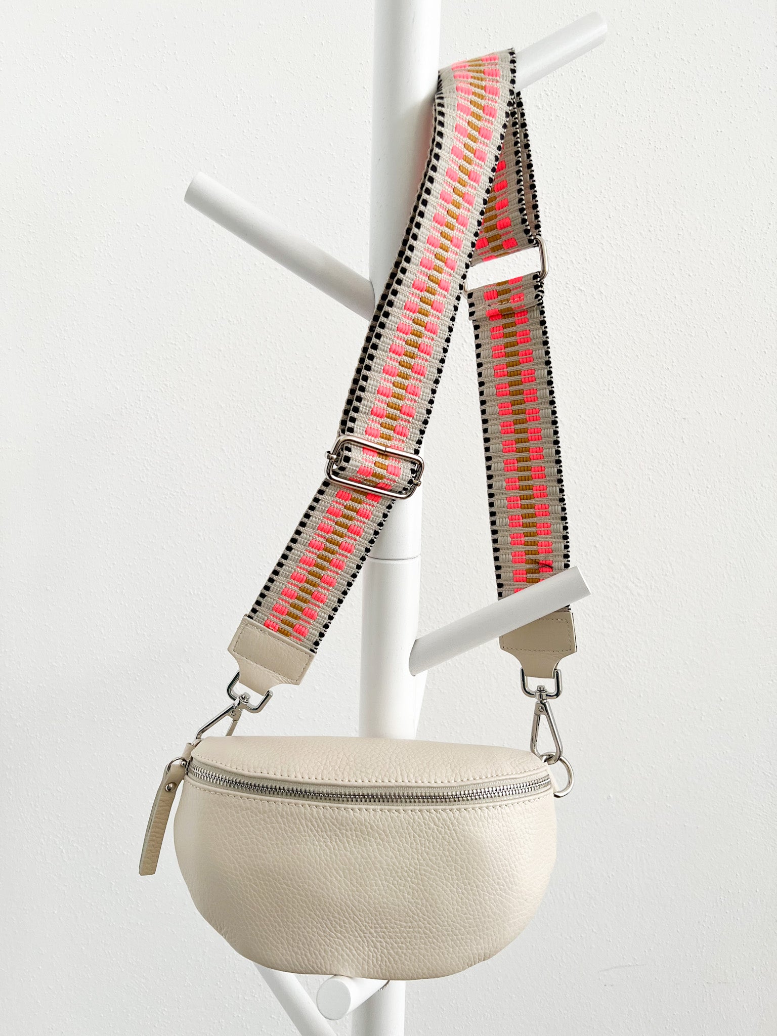 Gurt NEON SCHWARZ WEISS mit cream