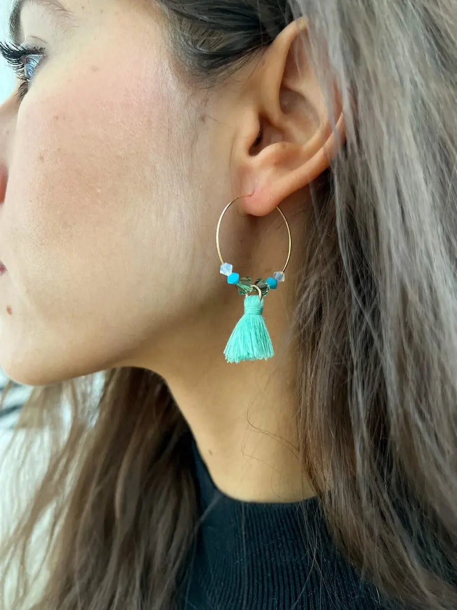 Ohrringe TULUM violet