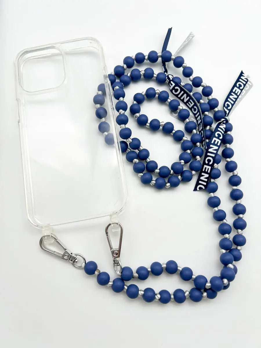 Handykette IBIZA JEANS Set mit Hülle transparent