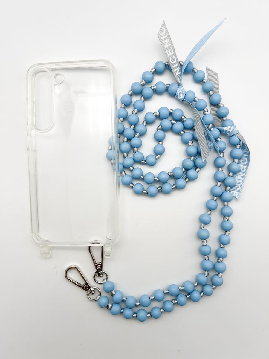 Set Handykette IBIZA BABY BLUE mit Hülle AIR für Samsung