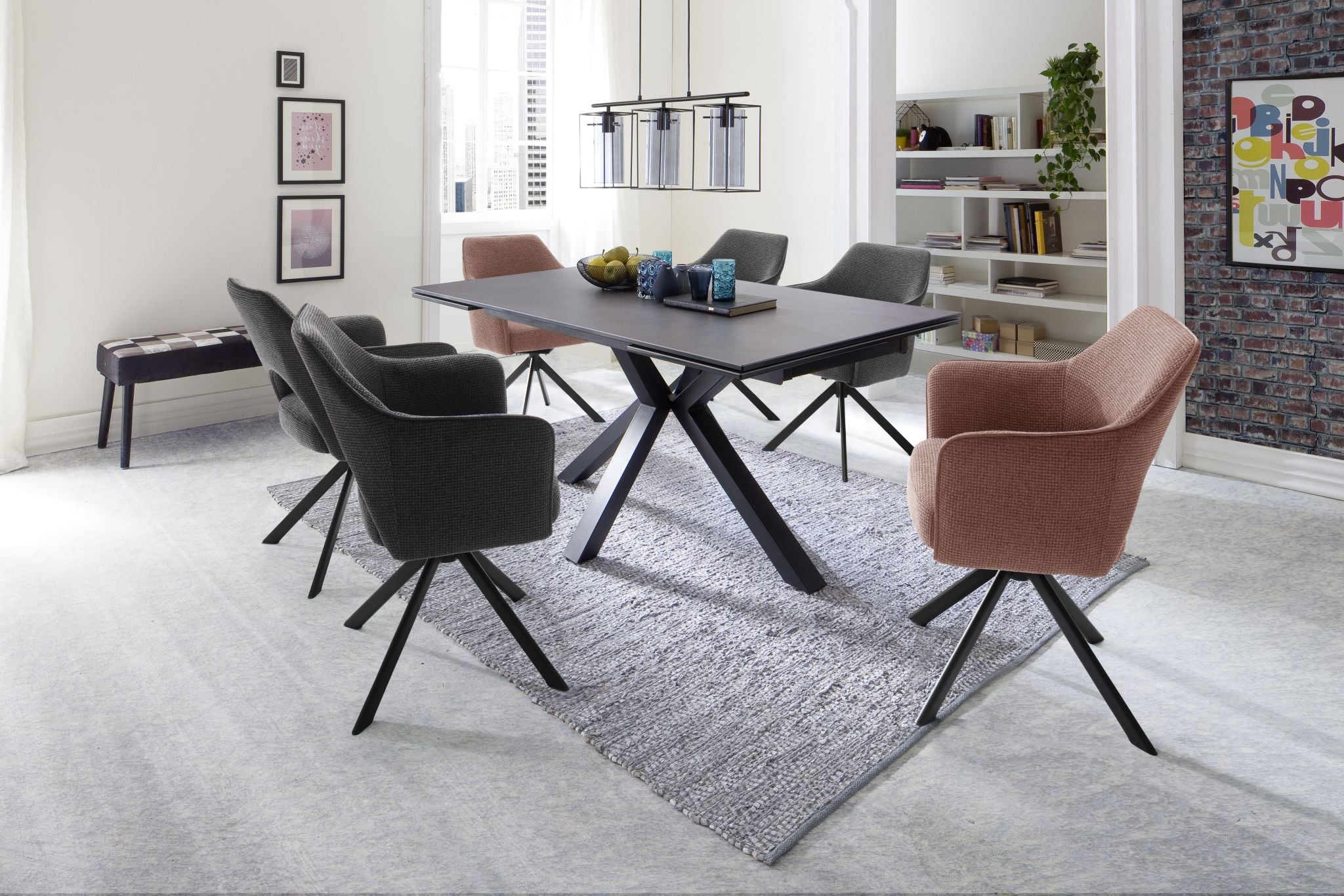 TONALA 4-Fuß Stuhl mit Armlehnen